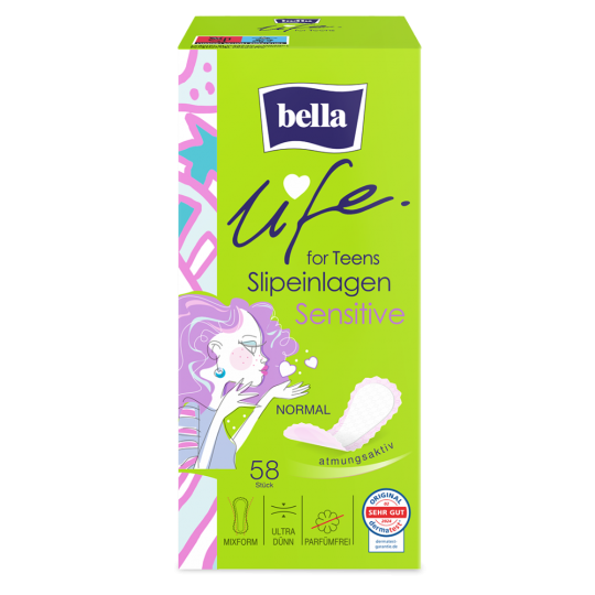 bella for Teens Slipeinlagen Sensitive Normal