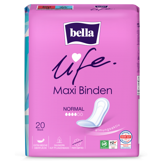 bella Maxi Damenbinden Normal ohne Flügel