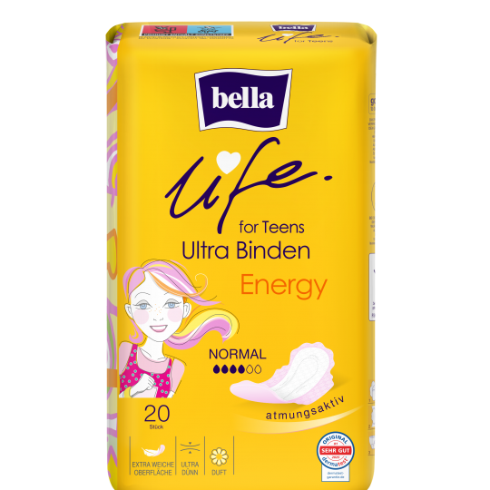 bella life for Teens Ultra Binden Energy