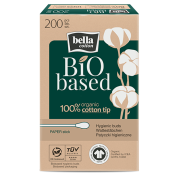 bella Cotton BIO Wattestäbchen FALTSCHACHTEL