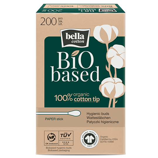 bella Cotton BIO Wattestäbchen FALTSCHACHTEL