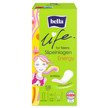 bella life for teens Slipeinlagen Energy Normal Mit Duft