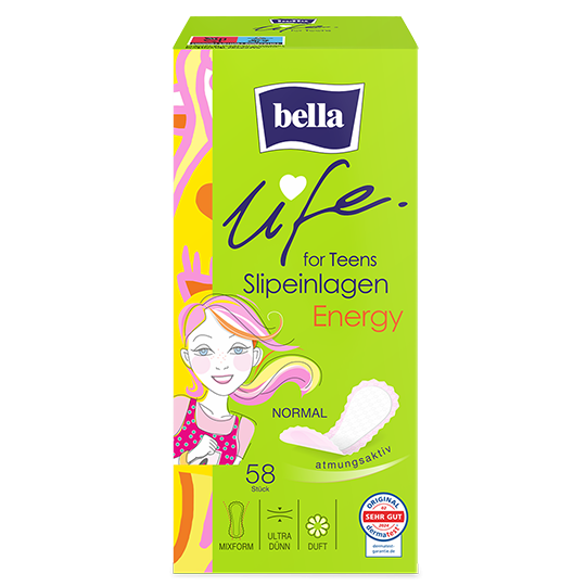 bella life for teens Slipeinlagen Energy Normal Mit Duft