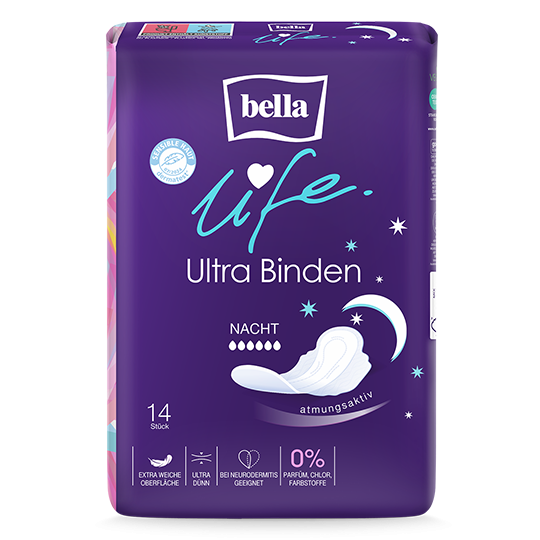 bella life ultra binden Nacht Mit Flügeln